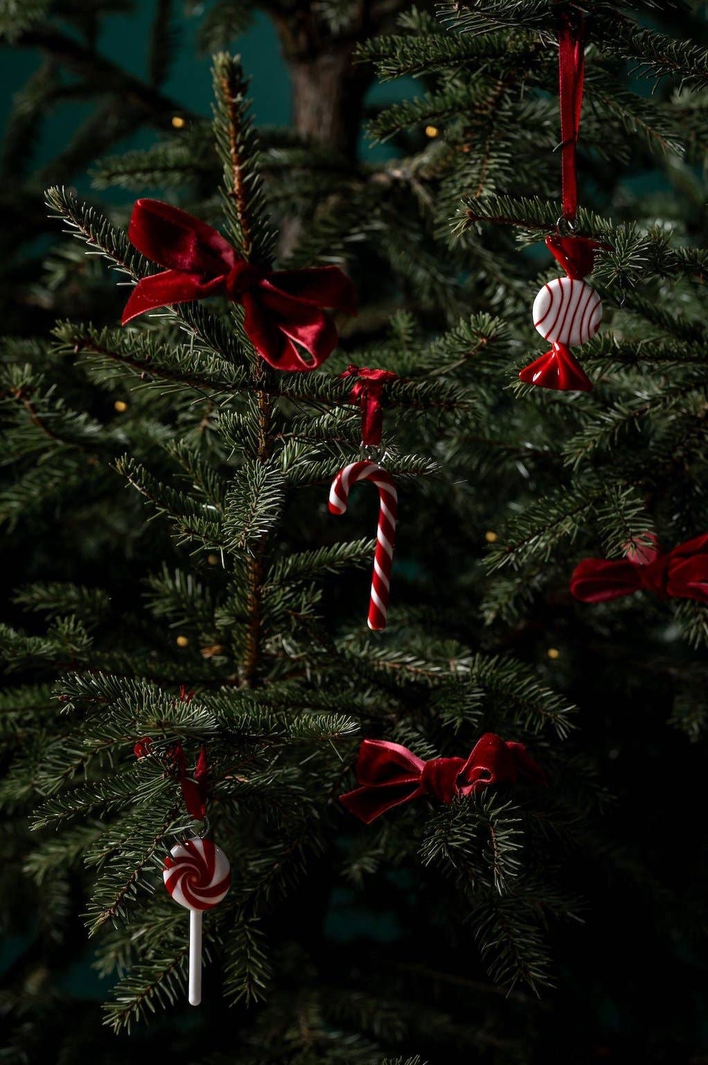 Christmas Decoration Candy Cane Sweets Set Of 3