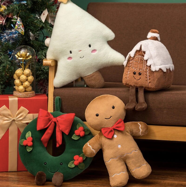 Christmas Decoration Cute Plush Toy House