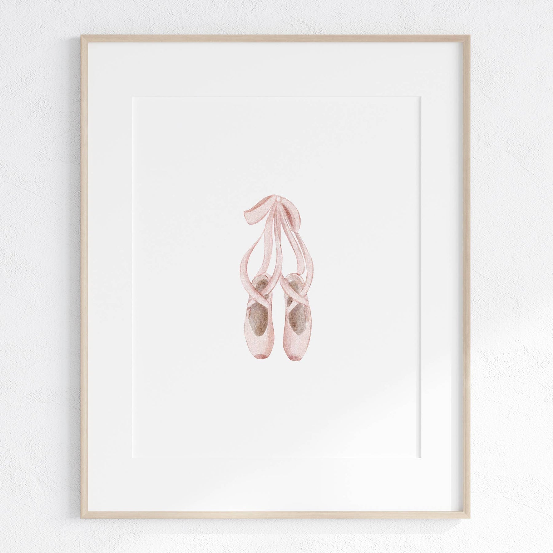 Pink Ballerina Girls Set of 3 Wall Art Prints (unframed): A4