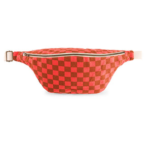 WOMEN BUM BAG CHECKERBOARD CORAL: Checkerboard