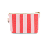 POUCH SOFIA STRIPES TOMATO / CANDY PINK