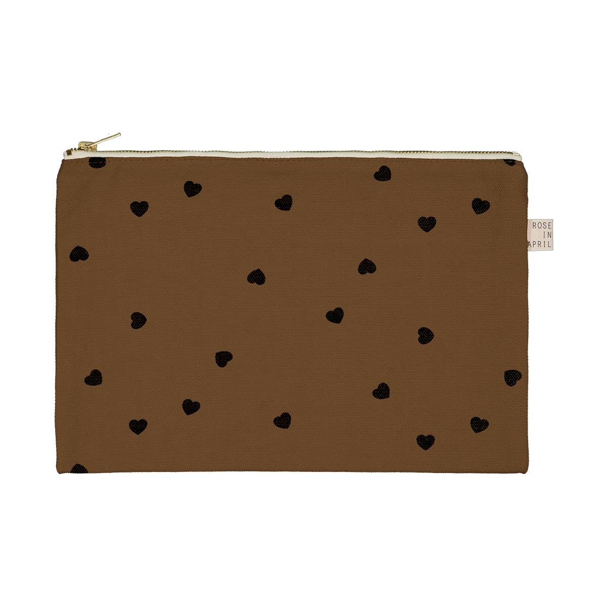 LILI FLAT POUCH HEART CUMIN