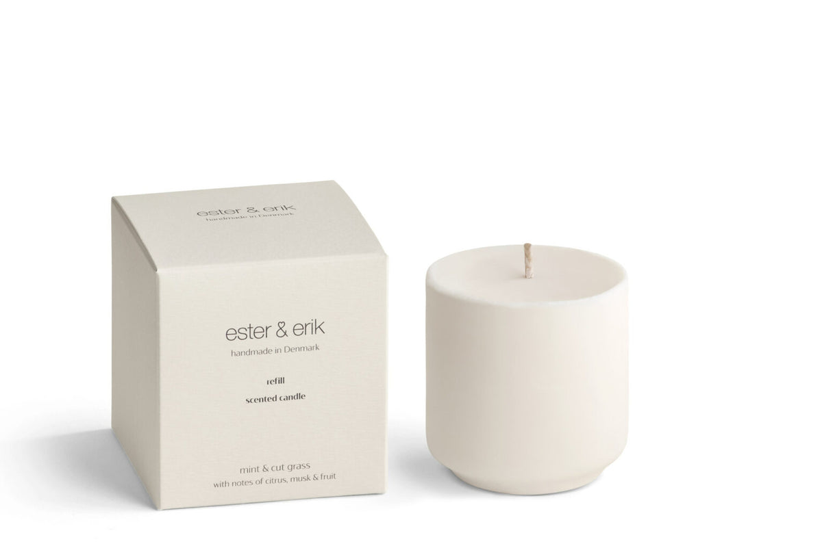 Refill Scented Candle Mint and Cut Grass