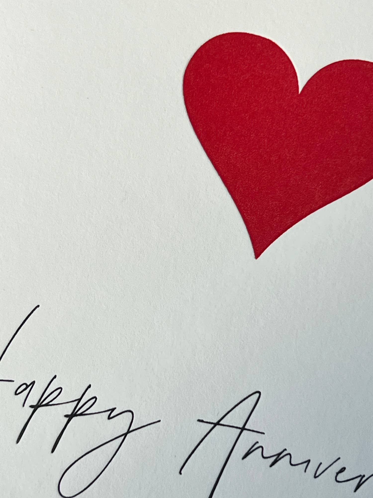 Happy Anniversary Heart Card