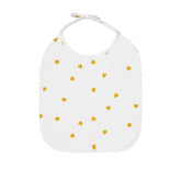 ANNA BIB HEART MUSTARD: MUSTARD / HEART