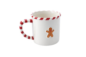 Christmas Gingerbread Man Stoneware Mug