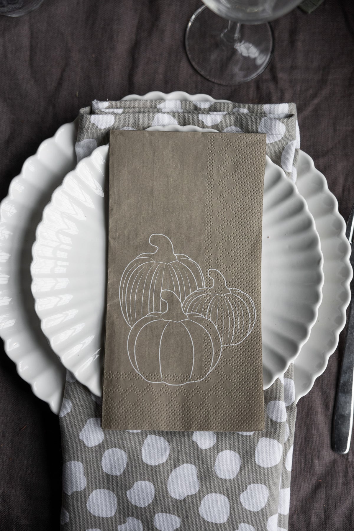 Pumpor Greige Napkin