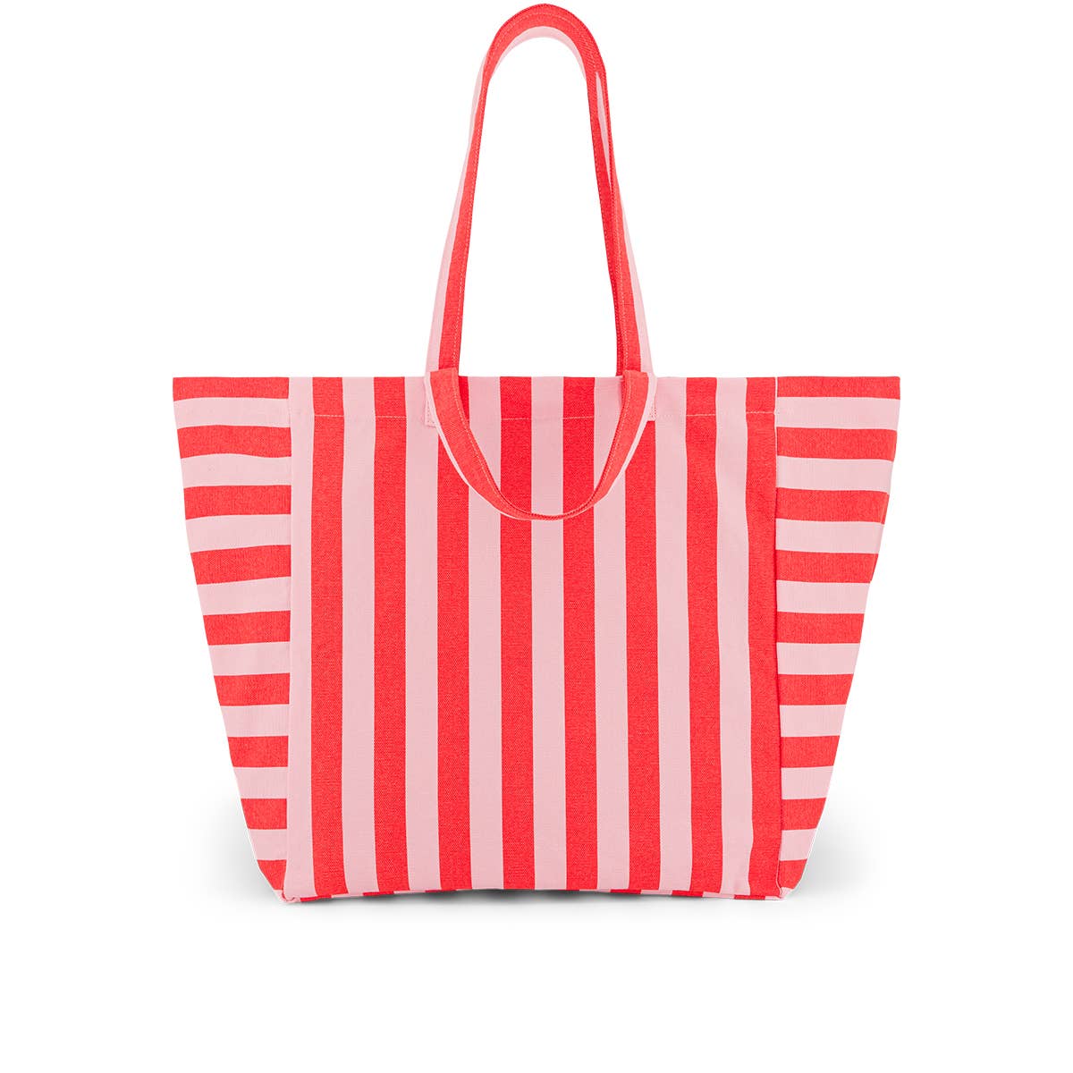 ELISA TOTE BAG STRIPES TOMATO / CANDY PINK