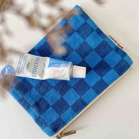 MARIE PURSE CHECKERBOARD GREEK BLUE / BLUE NAVY