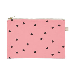 LILI FLAT POUCH HEART STRAWBERRY