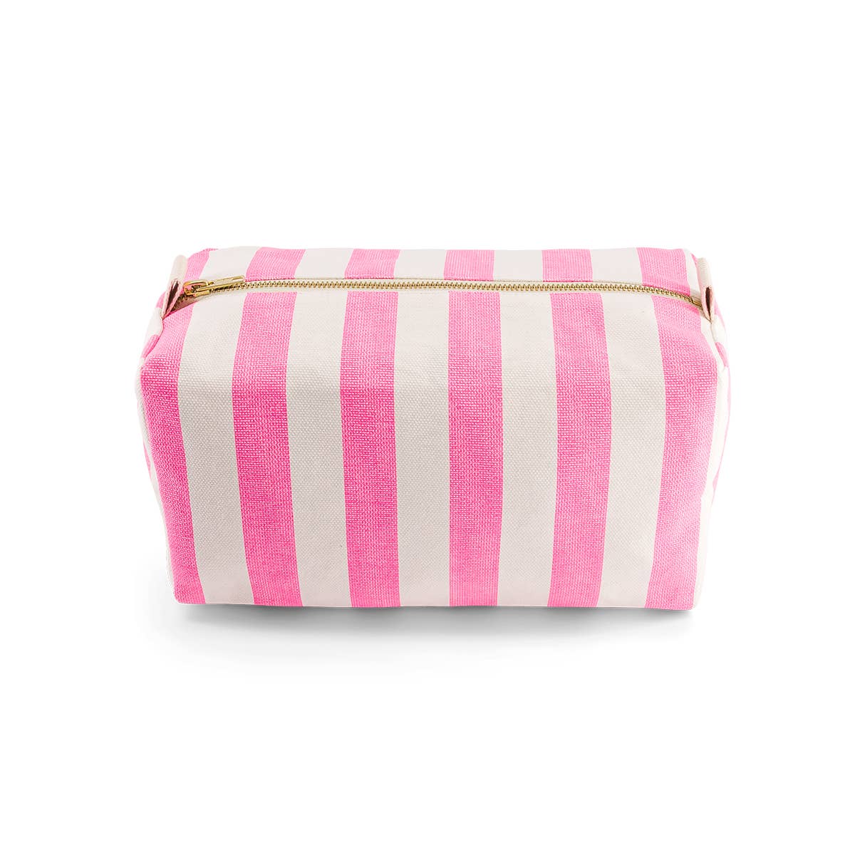 VIC TOILETRY BAG STRIPES NEON PINK: NEON PINK / STRIPES