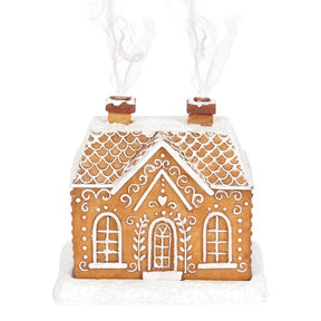 Christmas Gingerbread House Incense Cone Burner