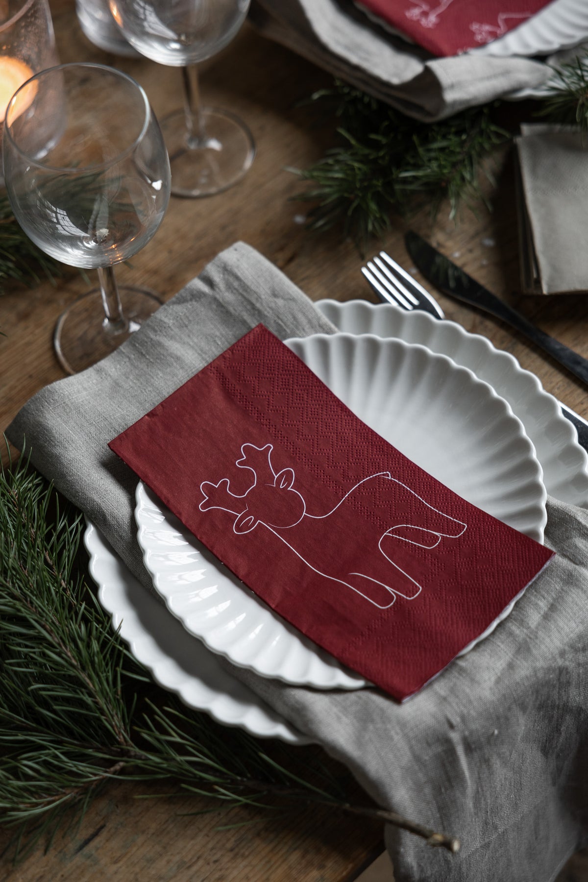 Sten Red Napkin