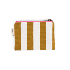 MARIE PURSE STRIPES ECRU AND CARAMEL