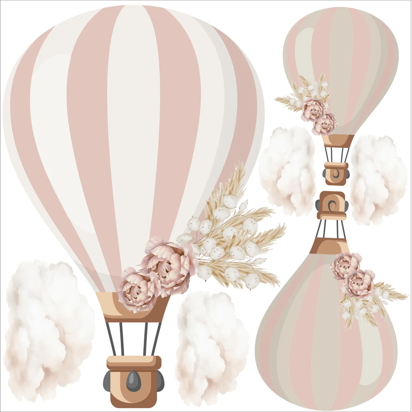 Large Floral Balloon Wall Art