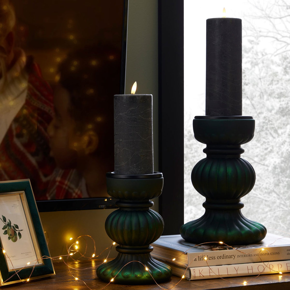 Forest Green Bonbon Medium Candle Holder