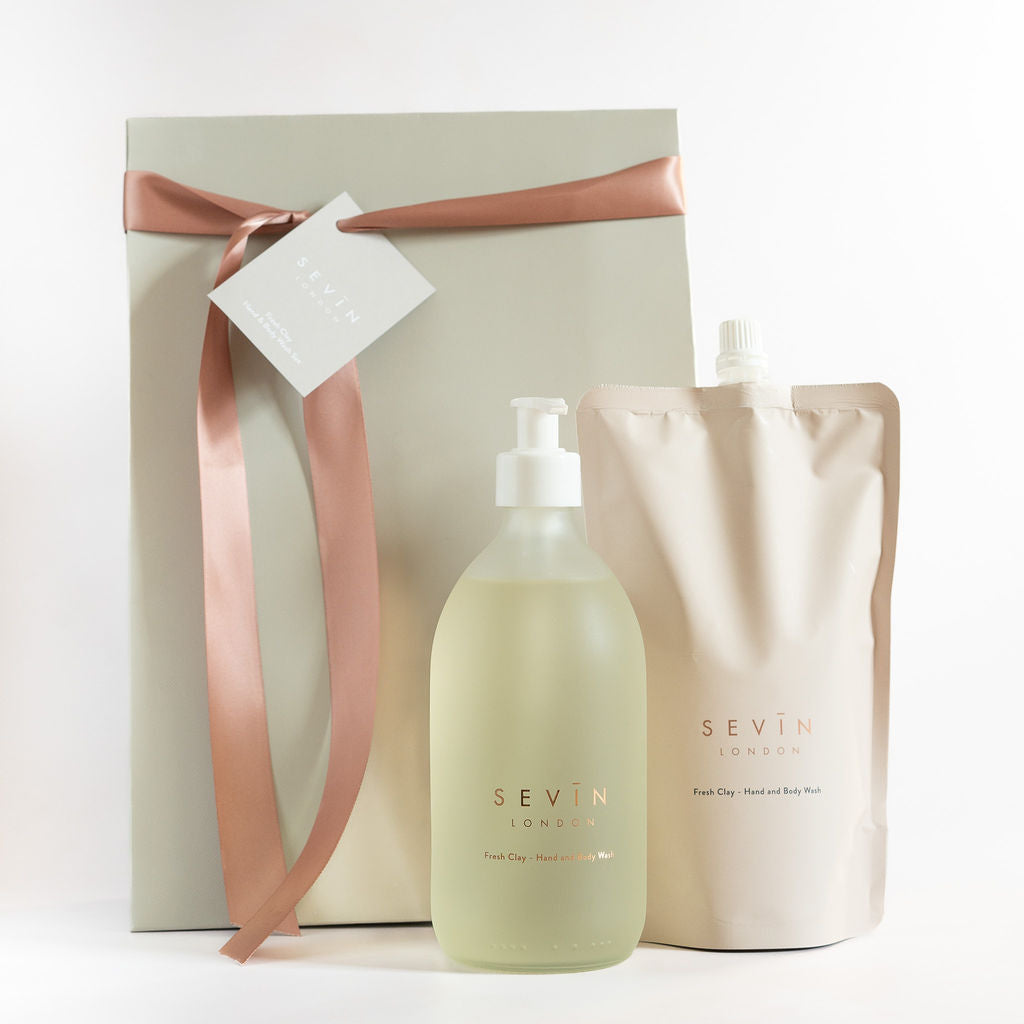 Fresh Clay Refill Gift Set - 500ml Bottle + Refill Pouch