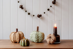 Green Paper Plait Pumpkin