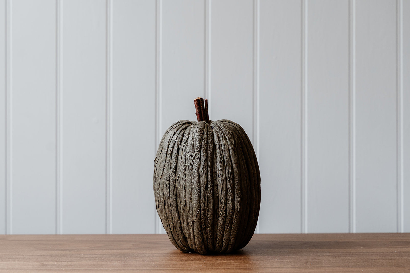 Large Dark Green Paper Pumpkin