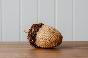 Pinecone and Fabric Acorn Tan