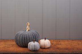 Cream Felt Pumpkin