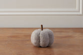 Grey Felt Pumpkin