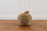 Natural Straw and Rope Pumpkin