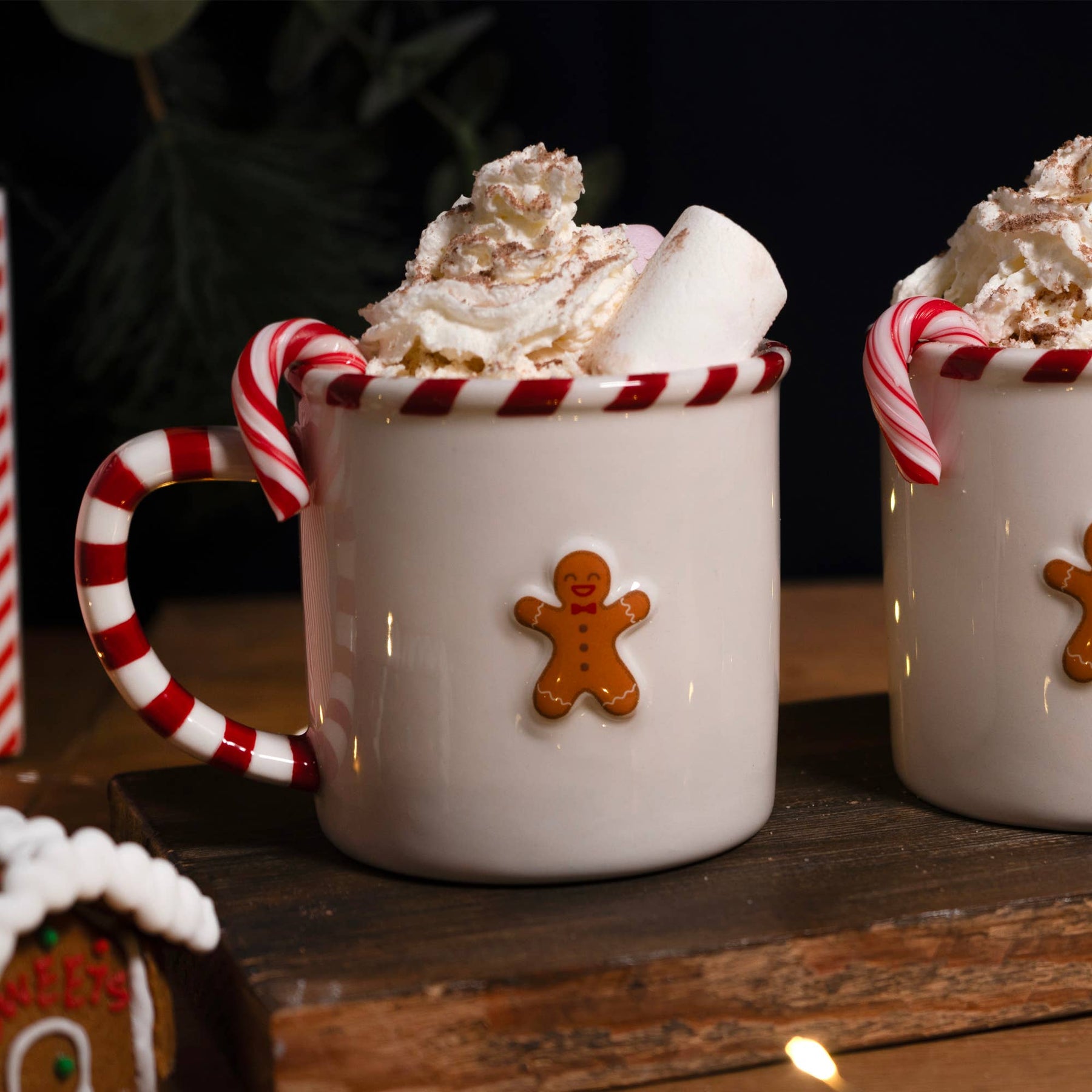 Christmas Gingerbread Man Stoneware Mug