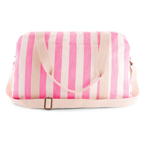 RAPHAEL DIAPER BAG - WEEKEND BAG STRIPES NEON PINK