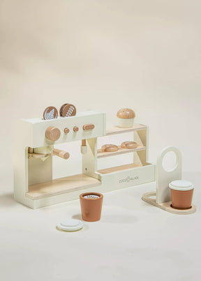 Wooden Coffee Shop Playset and Accessories