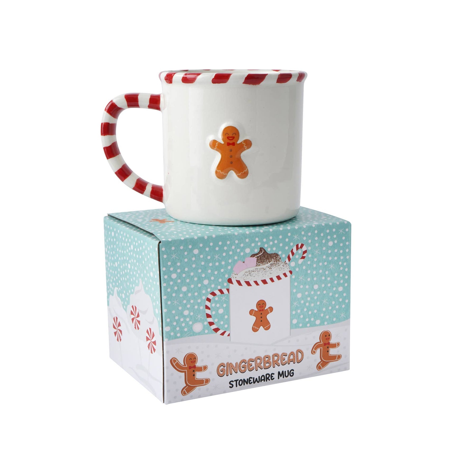 Christmas Gingerbread Man Stoneware Mug