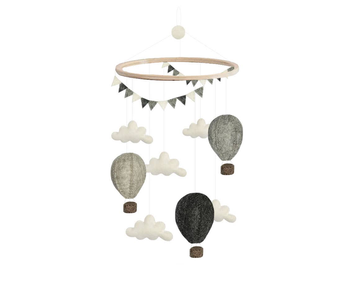 Mobile, Airballoons, Grey