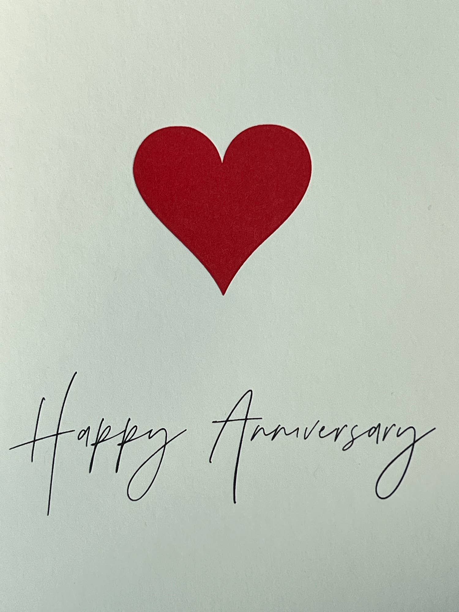 Happy Anniversary Heart Card