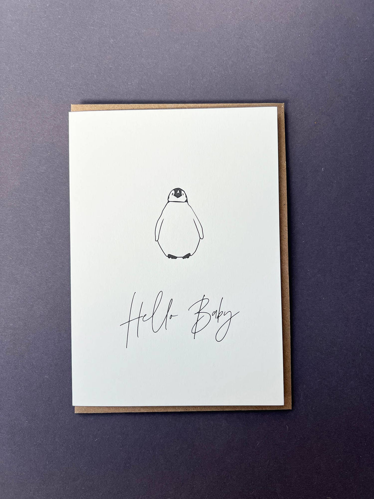 Hello Baby Penguin Card