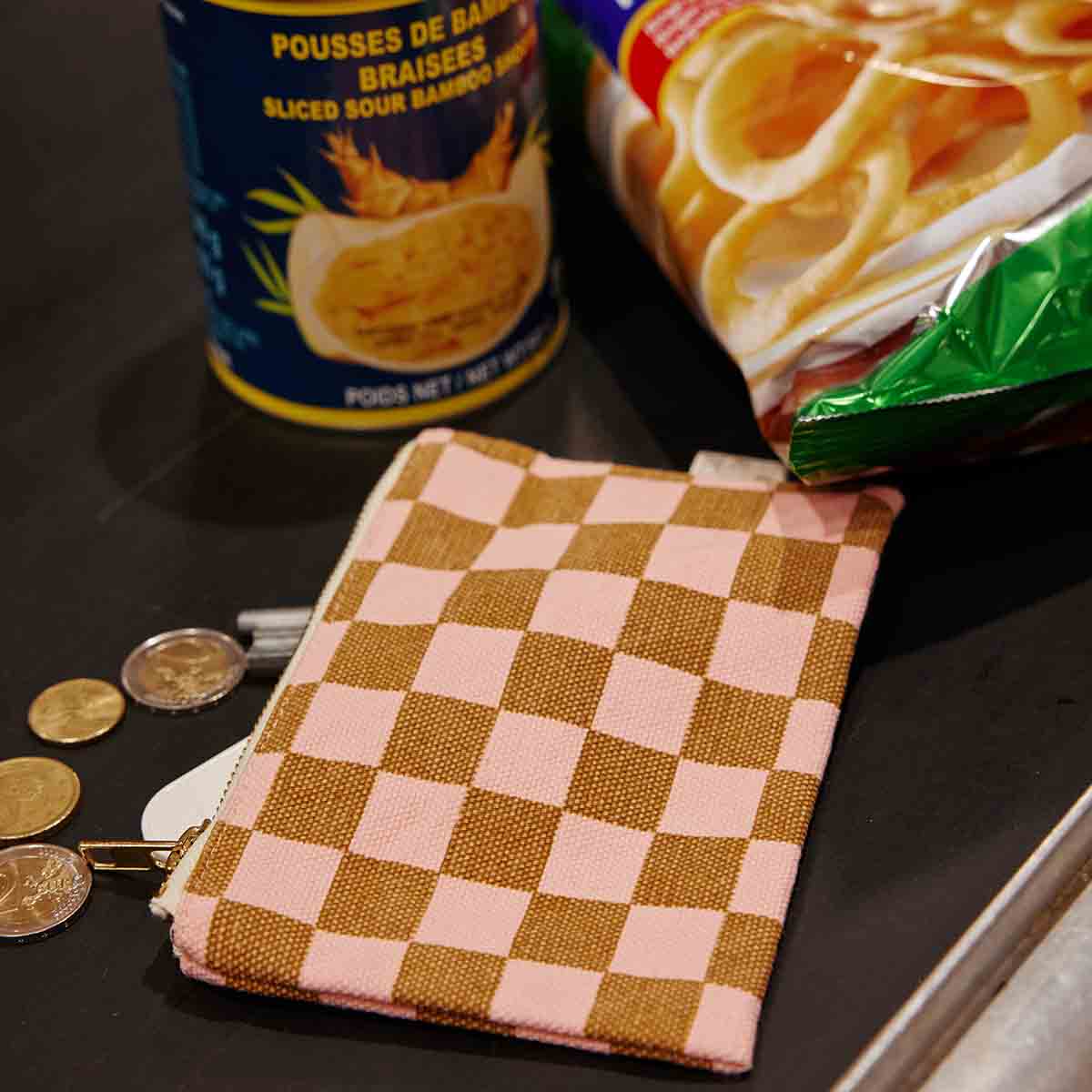 MARIE PURSE CHECKERBOARD STRAWBERRY