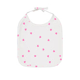 ANNA BIB HEART NEON PINK: ROSE / HEART